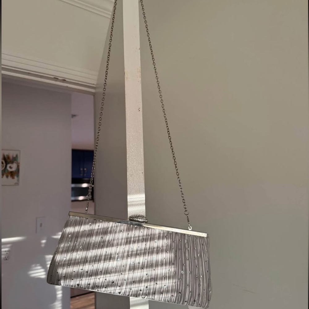 Elegant Gray Clutch Bag